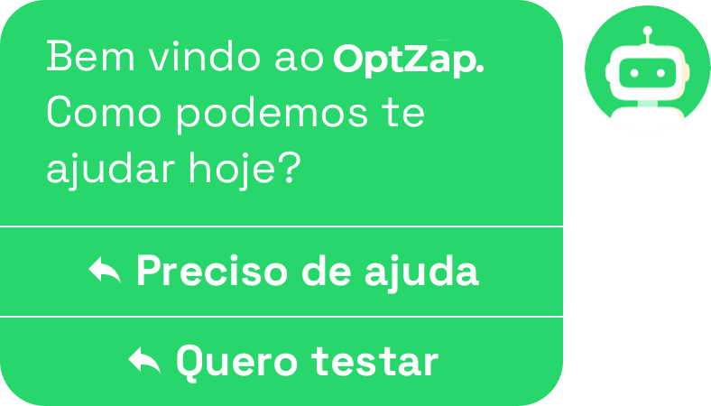 Bem vindo ao Optzap. Como podemos te ajudar hoje?